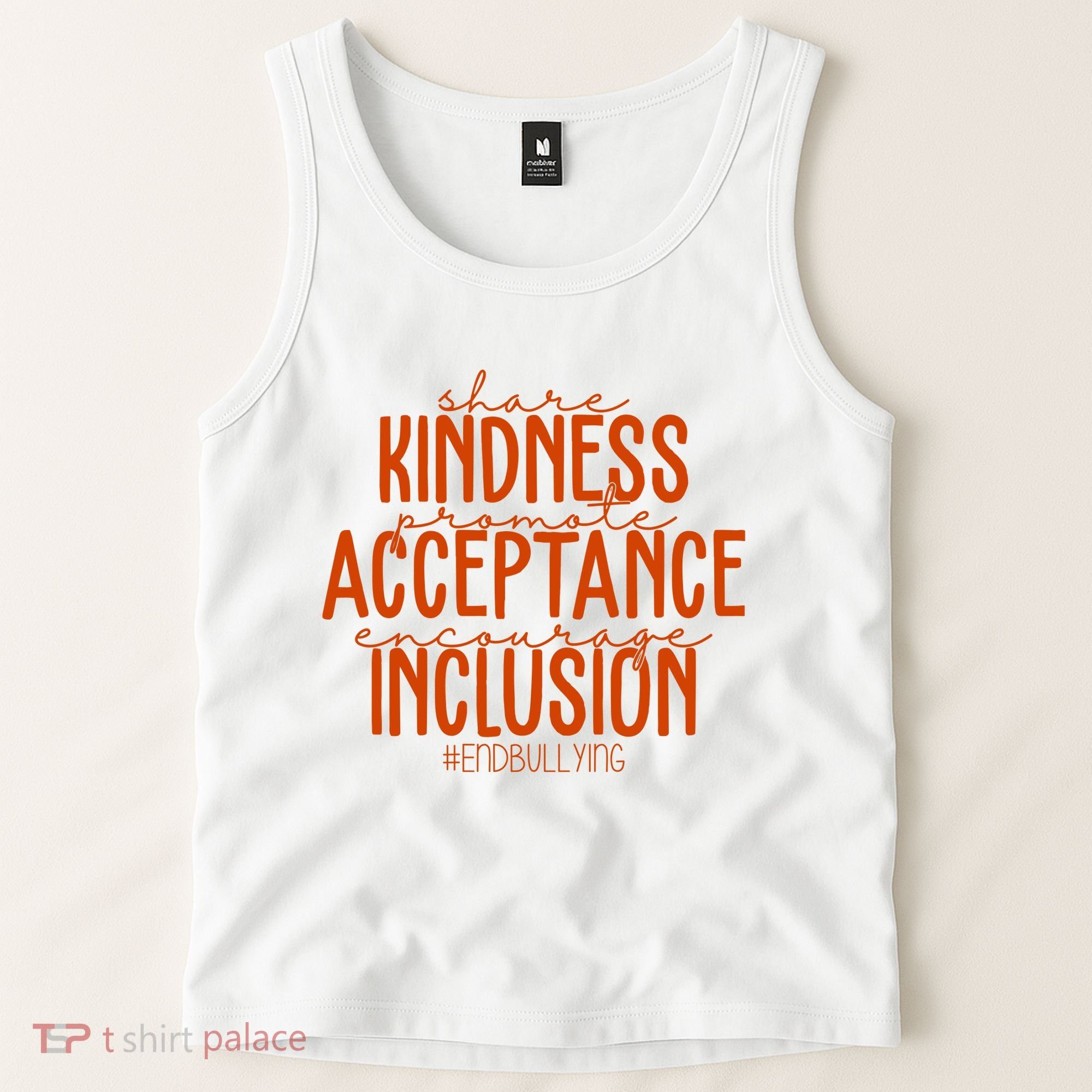 Share Kindness Promote Acceptance Encourage Inclusion End Bullying Unity Day Tank Top
