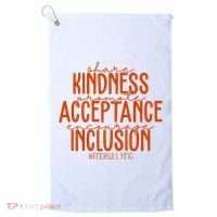 Share Kindness Promote Acceptance Encourage Inclusion End Bullying Unity Day Golf Towel thumb 0