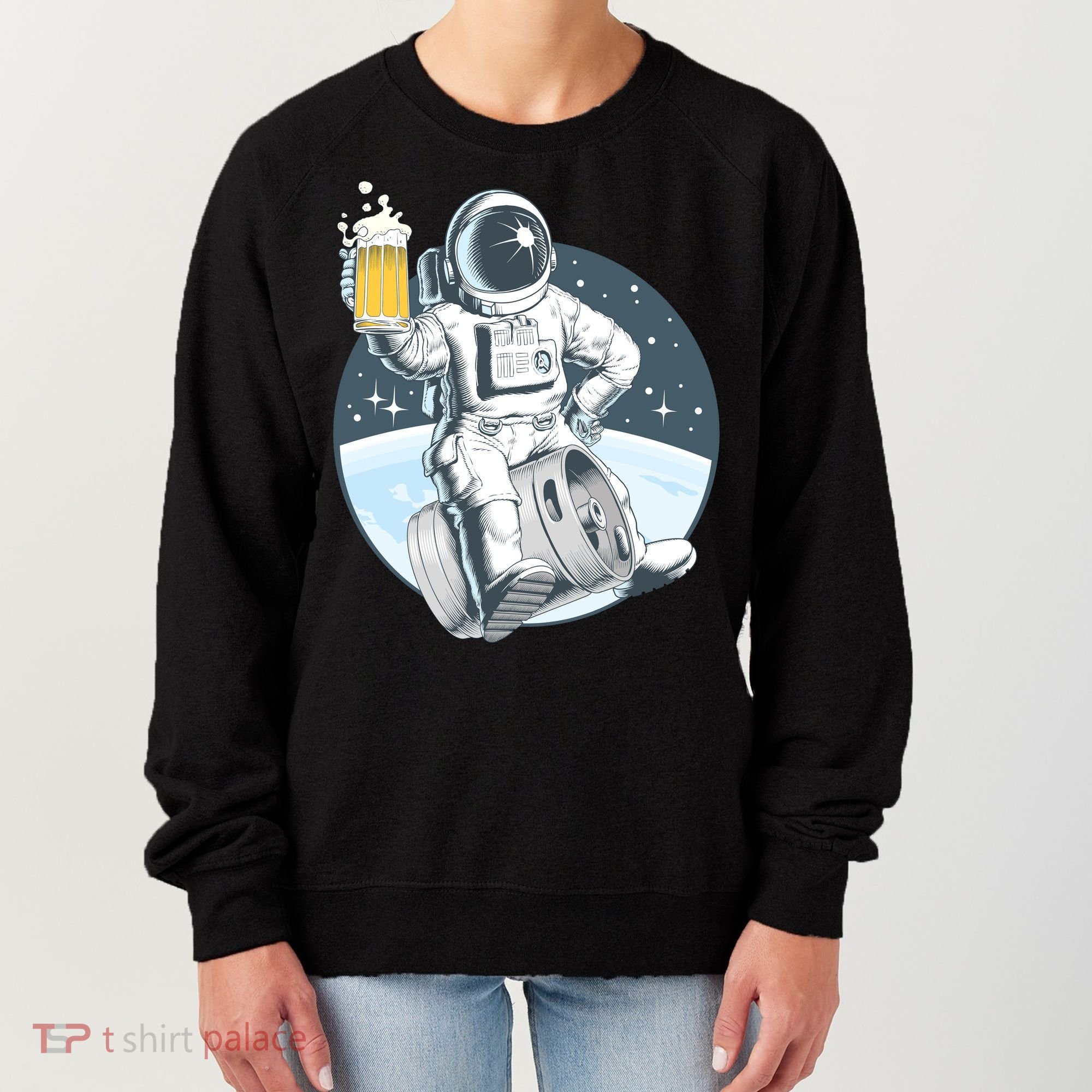 Space Kegger Party Astronaut Women's Sweatshirt