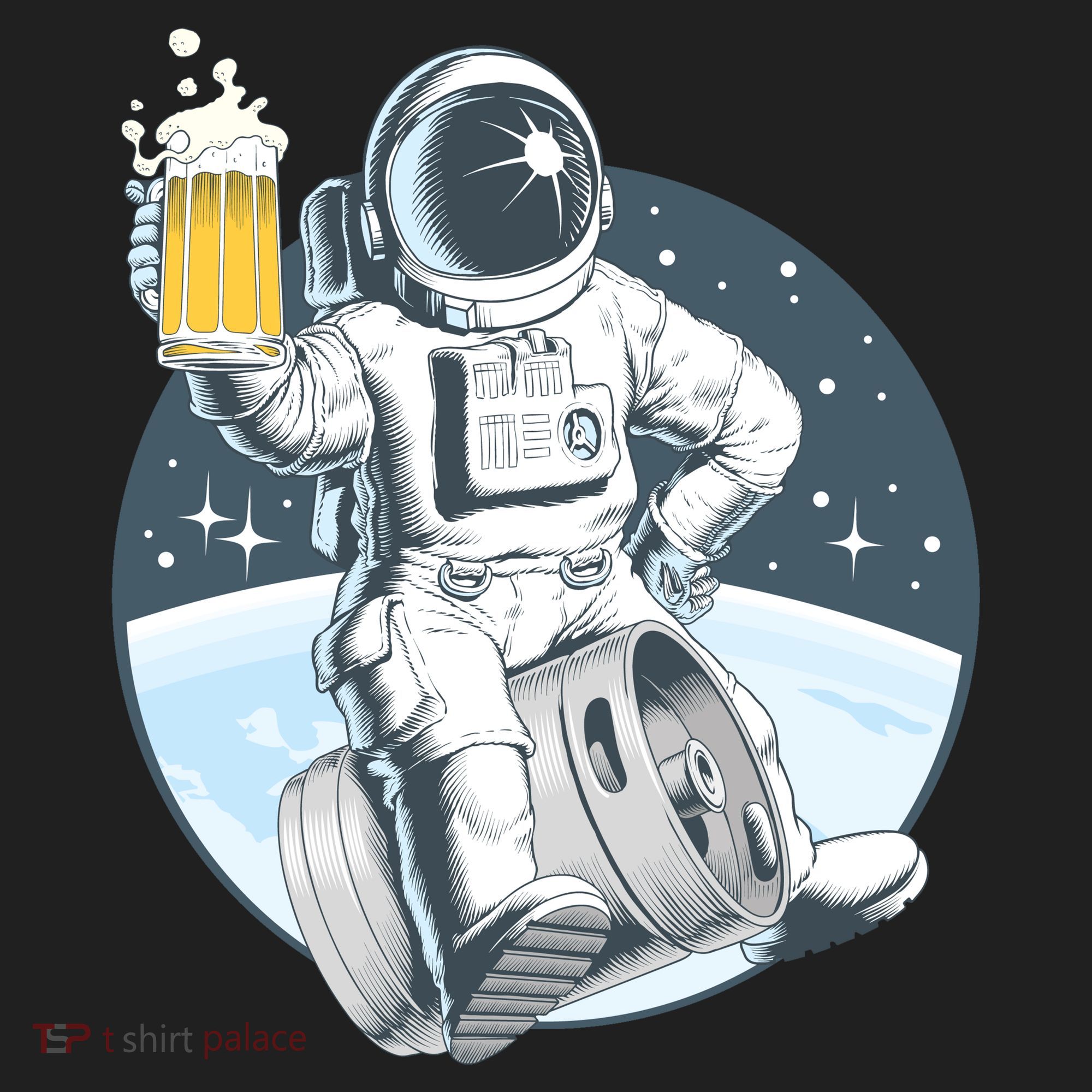 Space Kegger Party Astronaut Women's Sweatshirt
