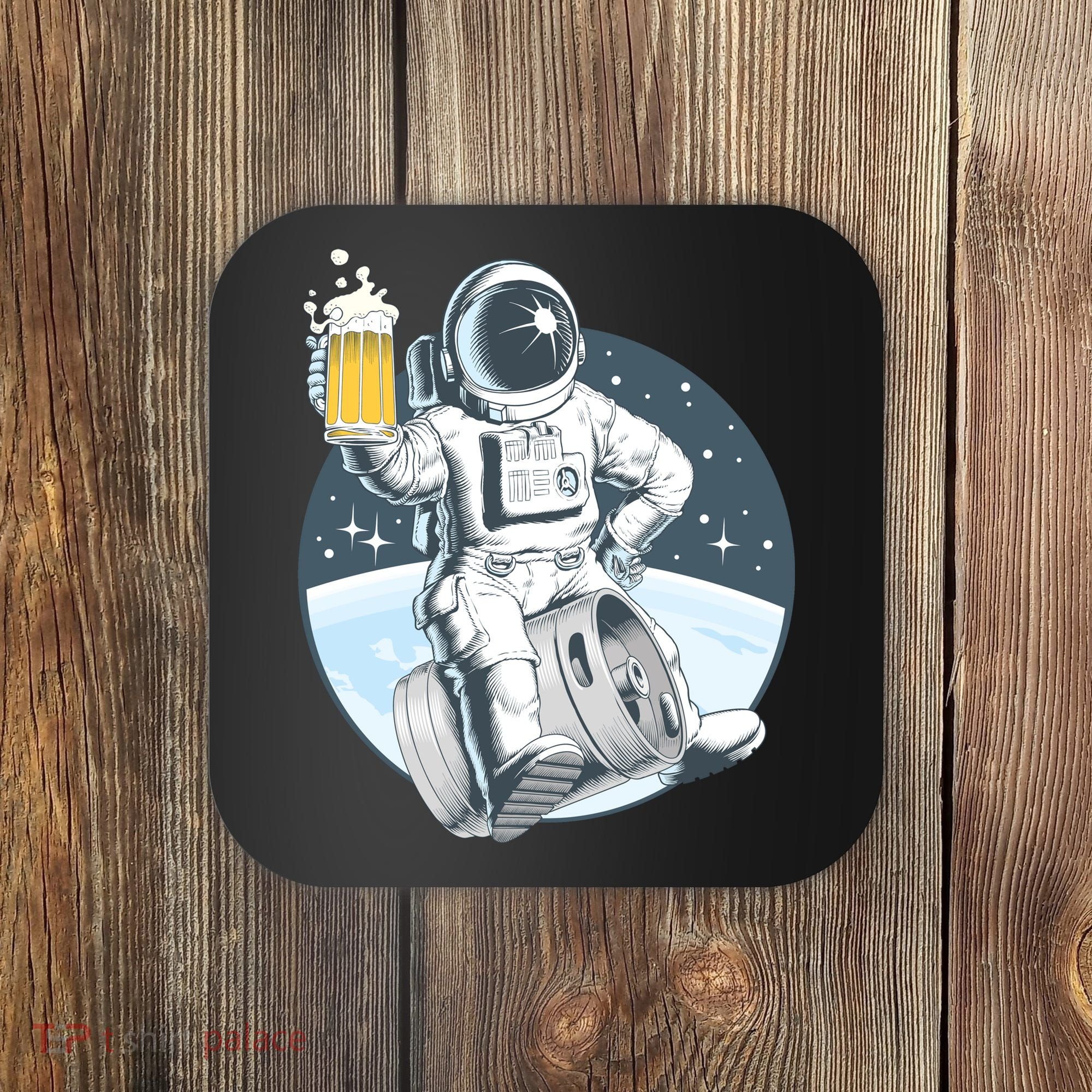 Space Kegger Party Astronaut Coaster