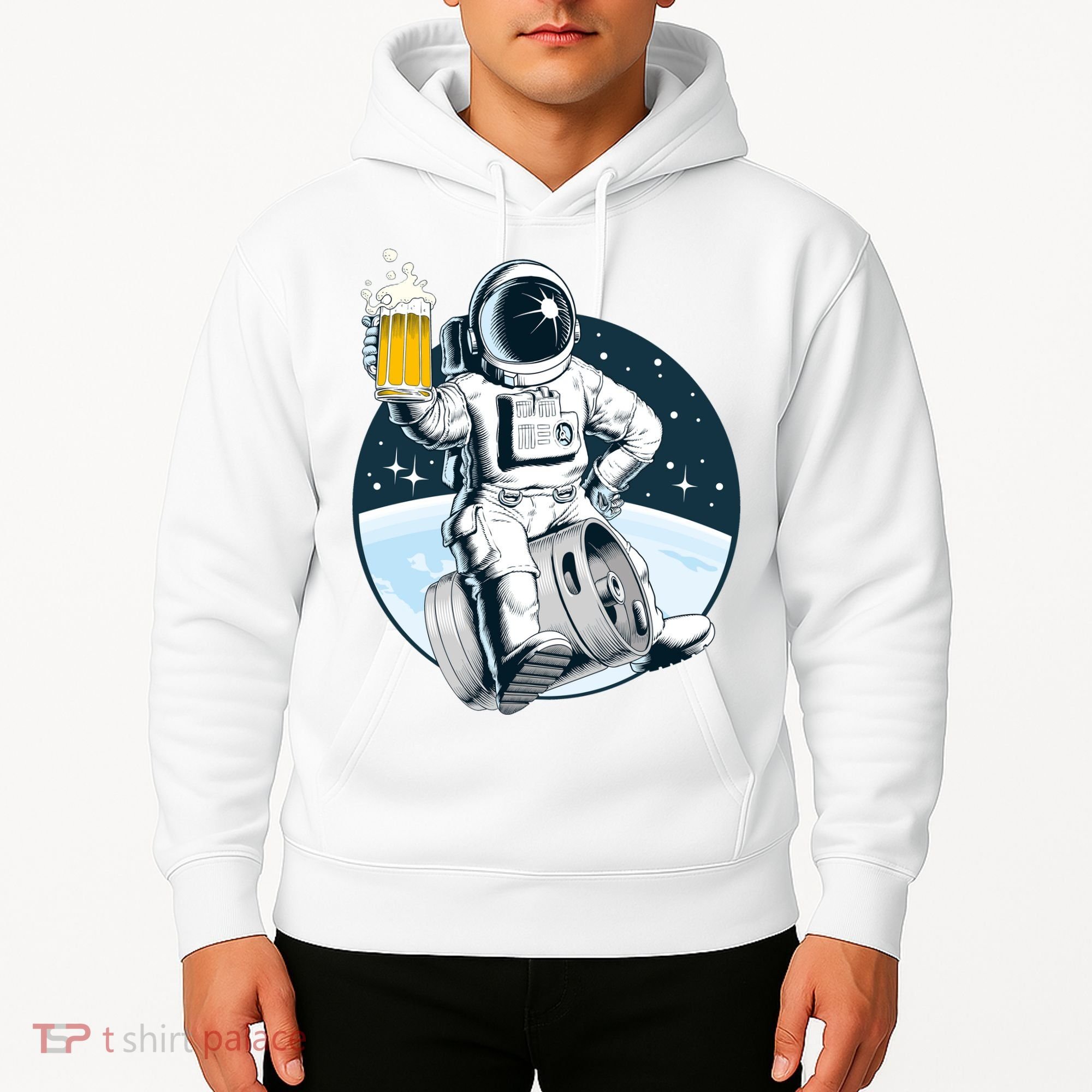 Space Kegger Party Astronaut Hoodie