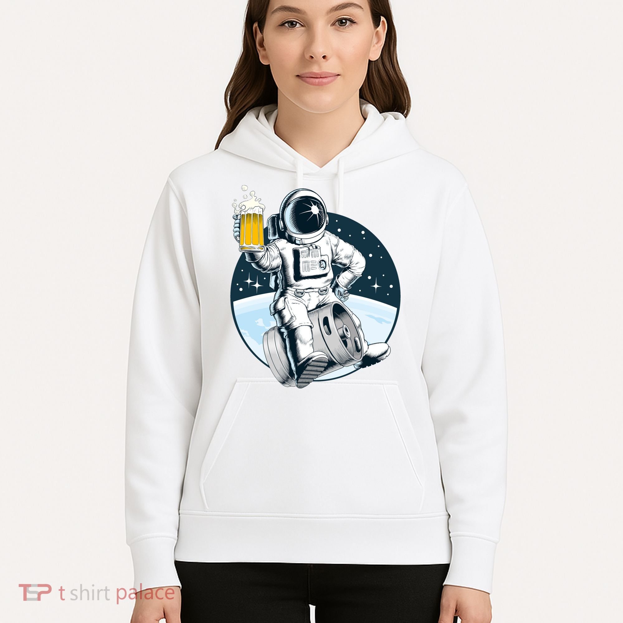 Space Kegger Party Astronaut Hoodie