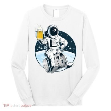 Space Kegger Party Astronaut Long Sleeve Shirt