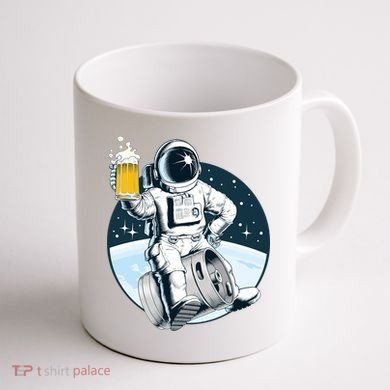 Space Kegger Party Astronaut Coffee Mug back