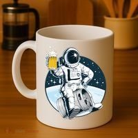Space Kegger Party Astronaut Coffee Mug thumb 4