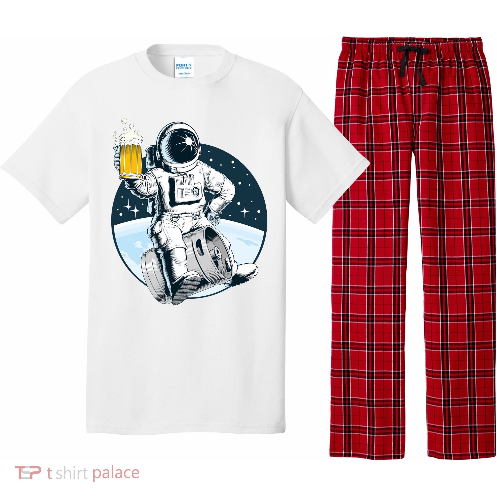 Space Kegger Party Astronaut Pajama Set