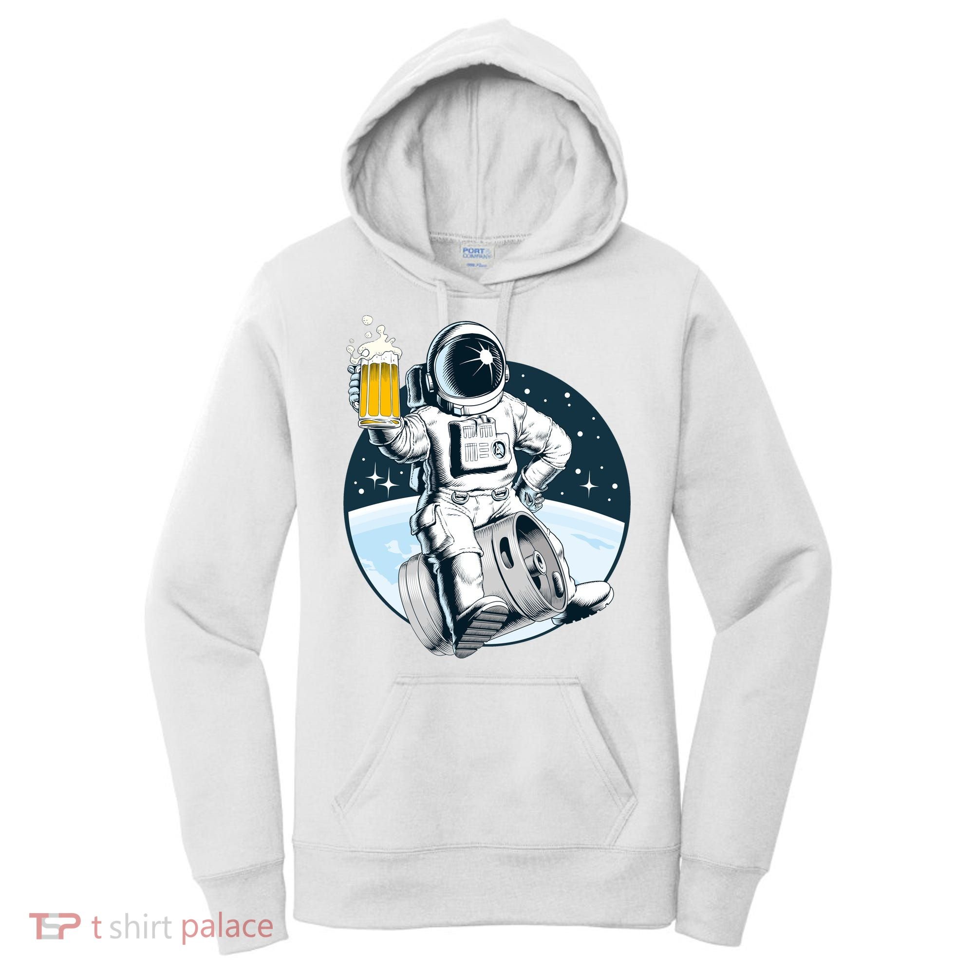 Space Kegger Party Astronaut Women's Hoodie