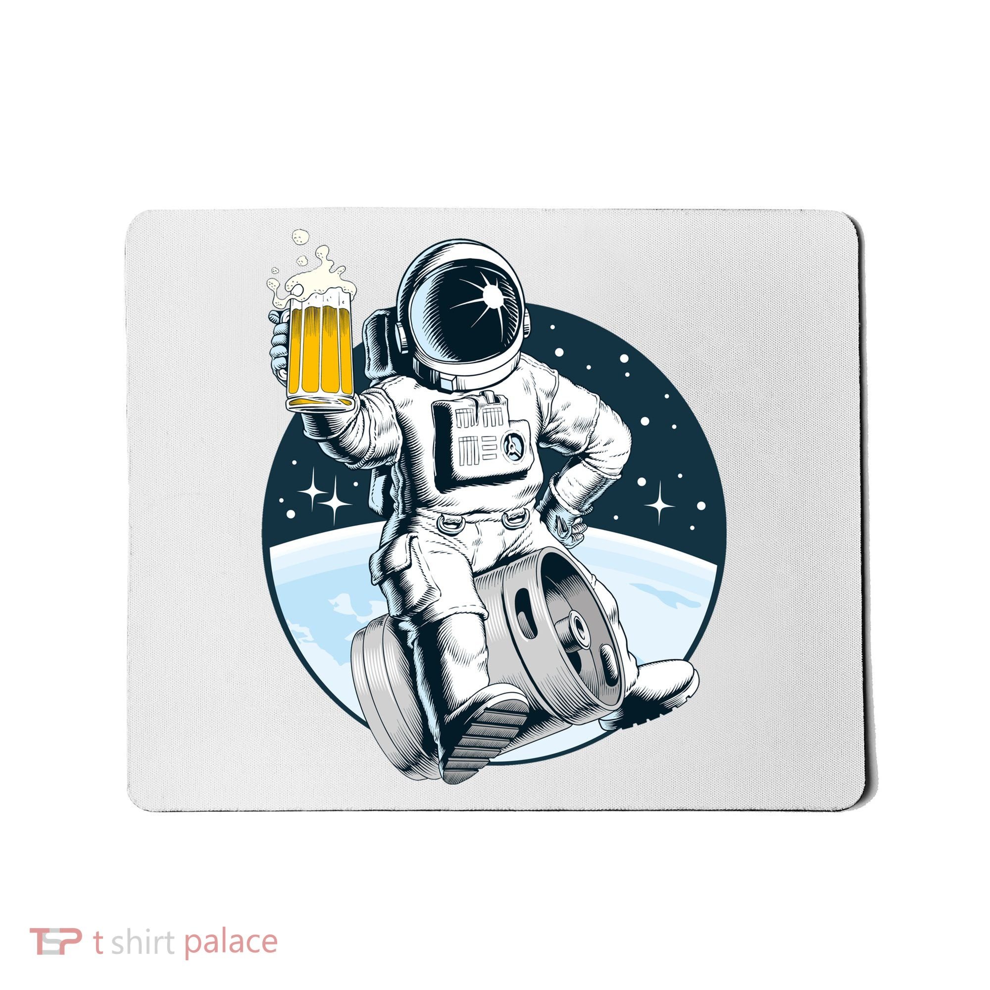 Space Kegger Party Astronaut Mousepad