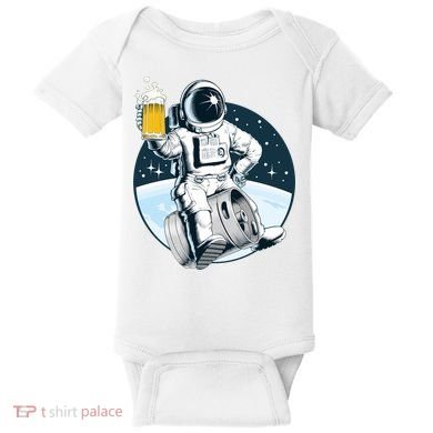Space Kegger Party Astronaut Baby Bodysuit