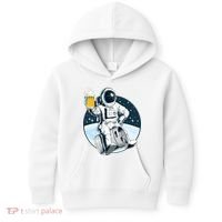 Space Kegger Party Astronaut Kids Hoodie thumb 0