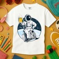 Space Kegger Party Astronaut Kids T-Shirt thumb 3