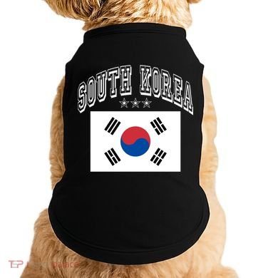 South Korea Patriotic Throwback Flag Souvenir Gift Doggie Tank