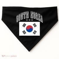 South Korea Patriotic Throwback Flag Souvenir Gift USA-Made Doggie Bandana thumb 0
