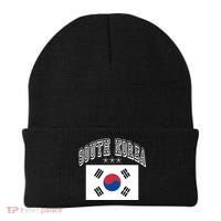 South Korea Patriotic Throwback Flag Souvenir Gift Beanie thumb 0