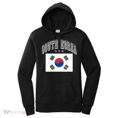 South Korea Patriotic Throwback Flag Souvenir Gift Women's Hoodie