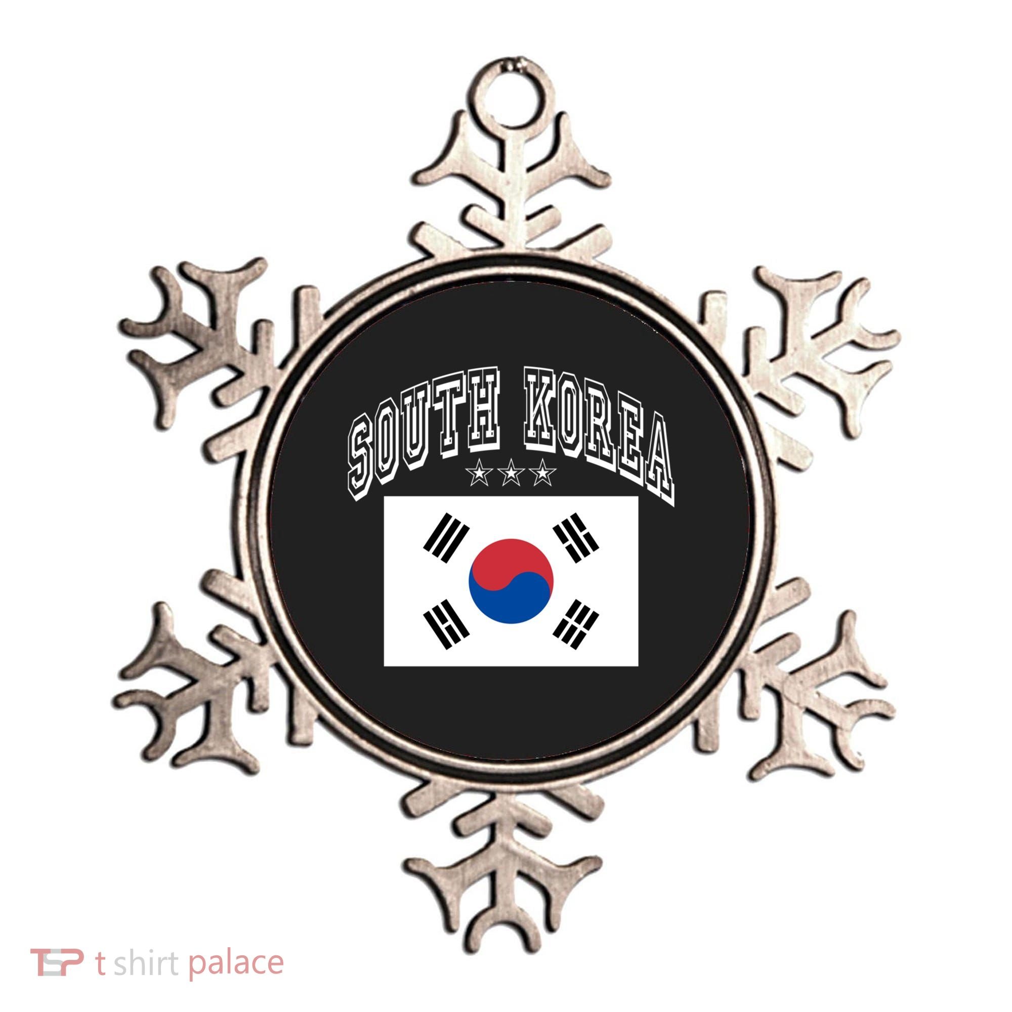 South Korea Patriotic Throwback Flag Souvenir Gift Ornament