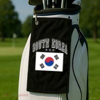 South Korea Patriotic Throwback Flag Souvenir Gift Golf Towel thumb 2