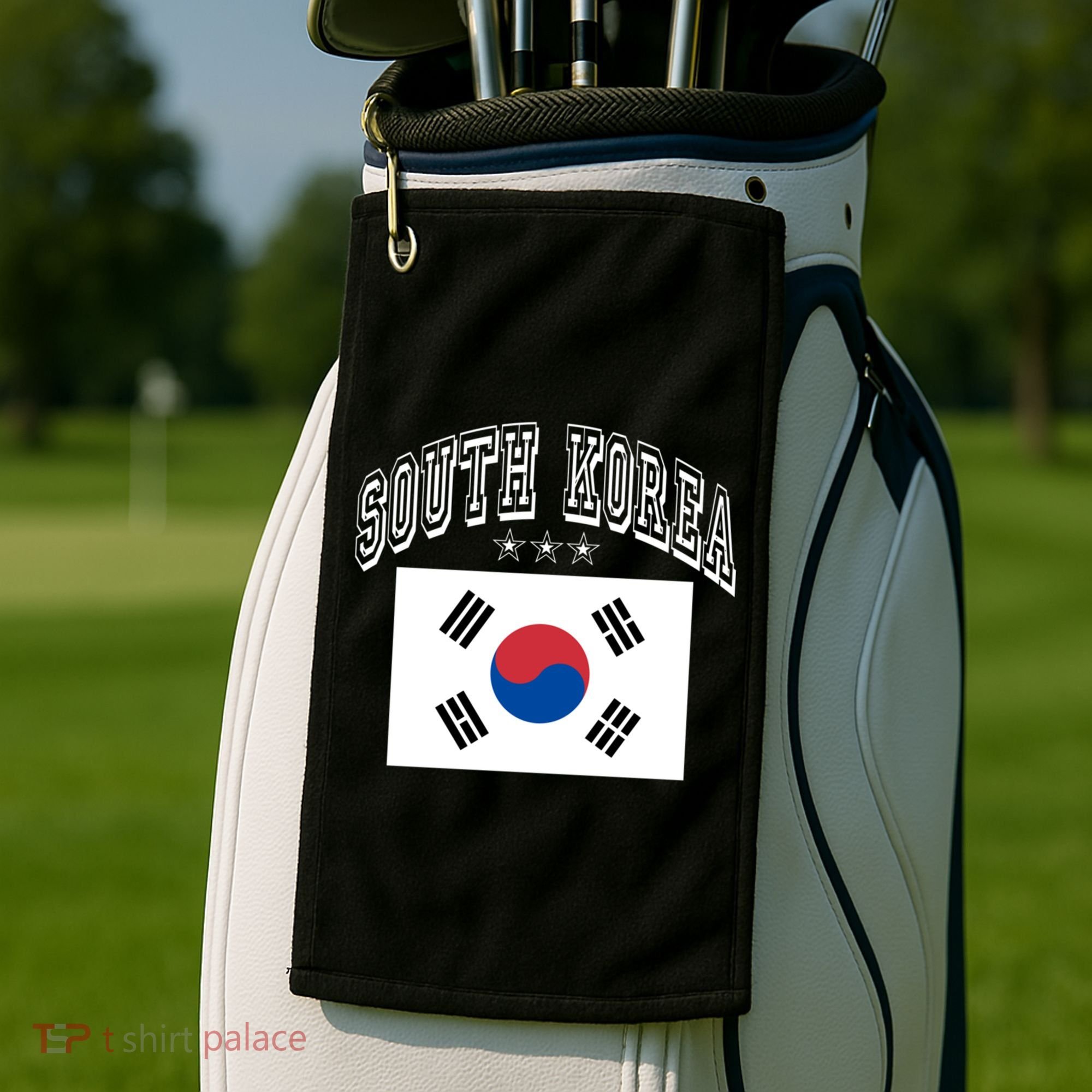 South Korea Patriotic Throwback Flag Souvenir Gift Golf Towel