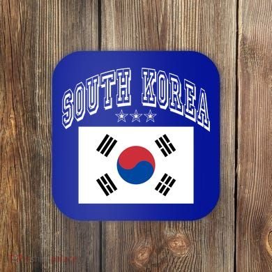 South Korea Patriotic Throwback Flag Souvenir Gift Coaster
