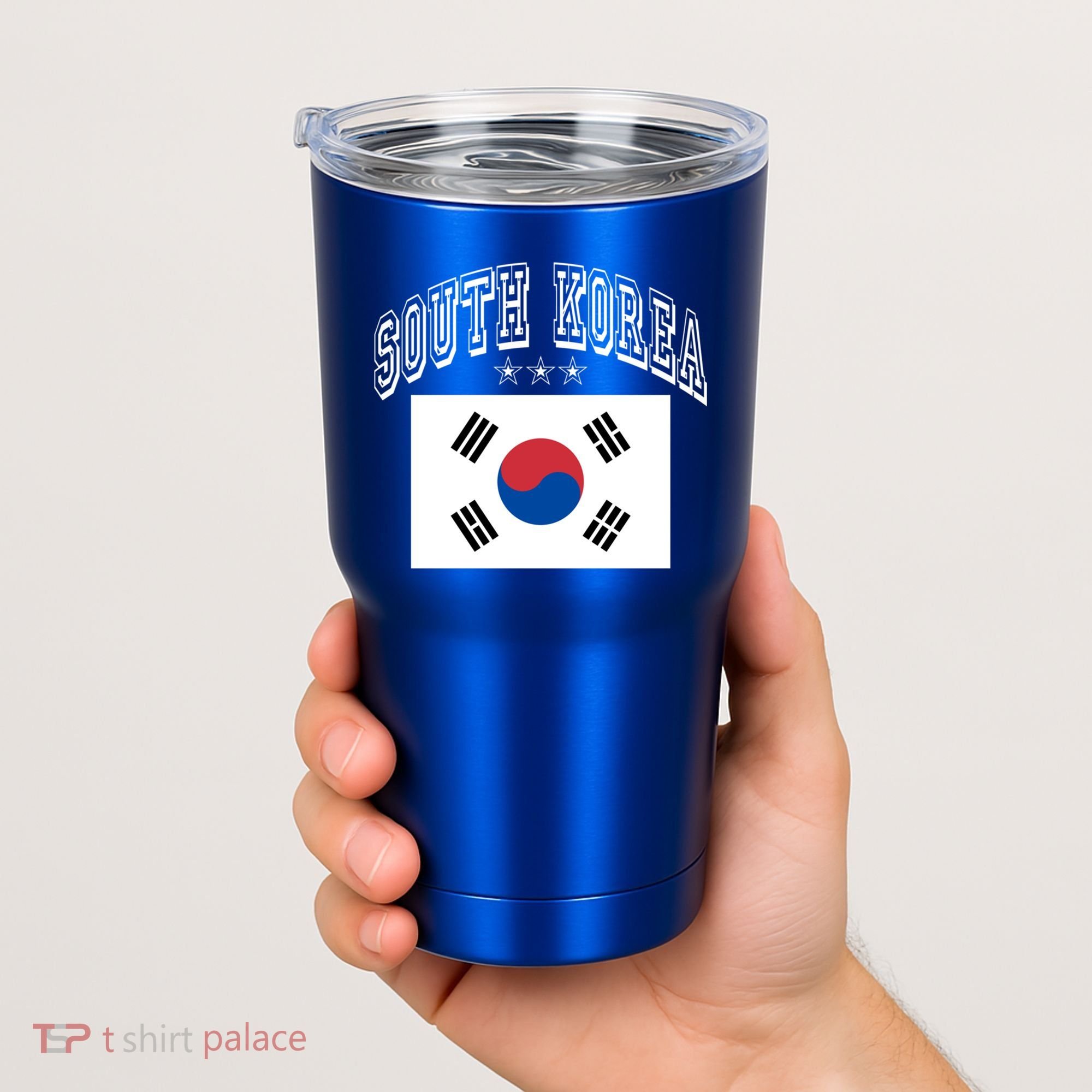 South Korea Patriotic Throwback Flag Souvenir Gift Tumbler