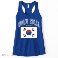 South Korea Patriotic Throwback Flag Souvenir Gift Women's Tank Top thumb 0