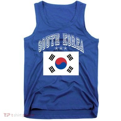 South Korea Patriotic Throwback Flag Souvenir Gift Tank Top