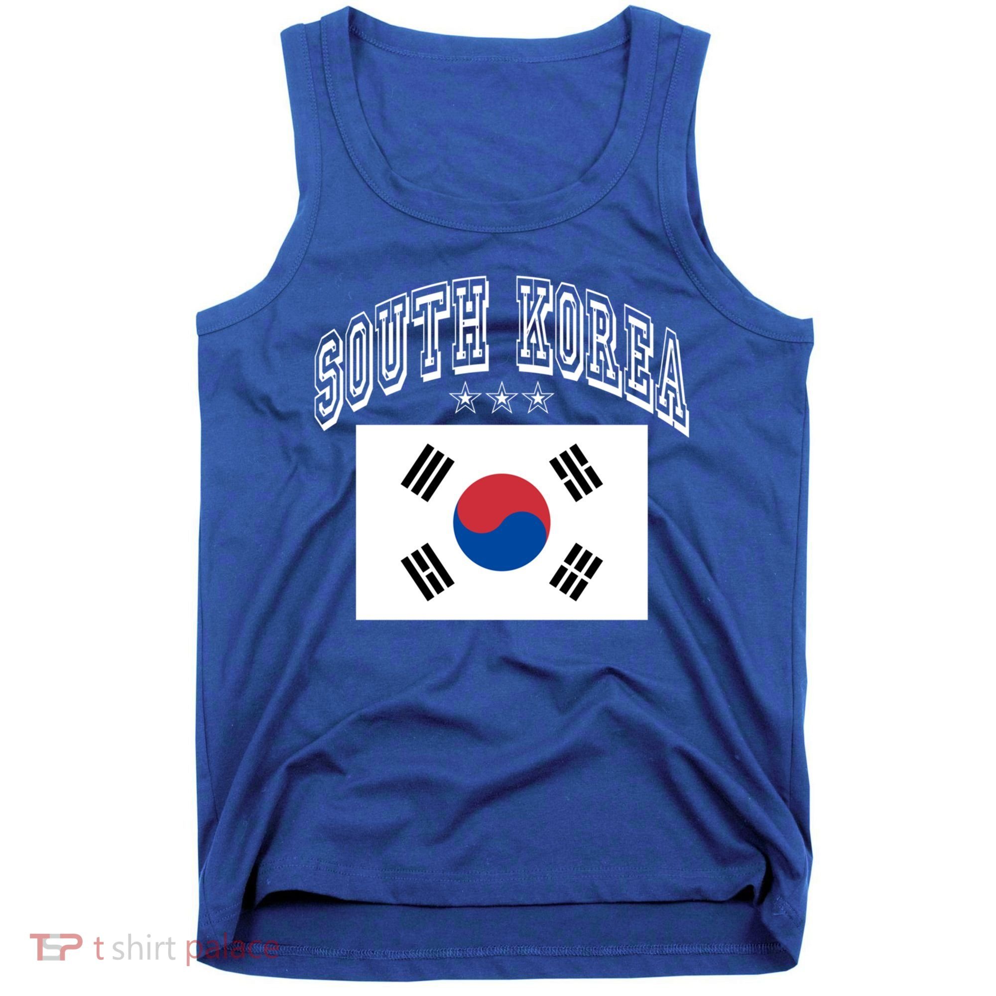 South Korea Patriotic Throwback Flag Souvenir Gift Tank Top
