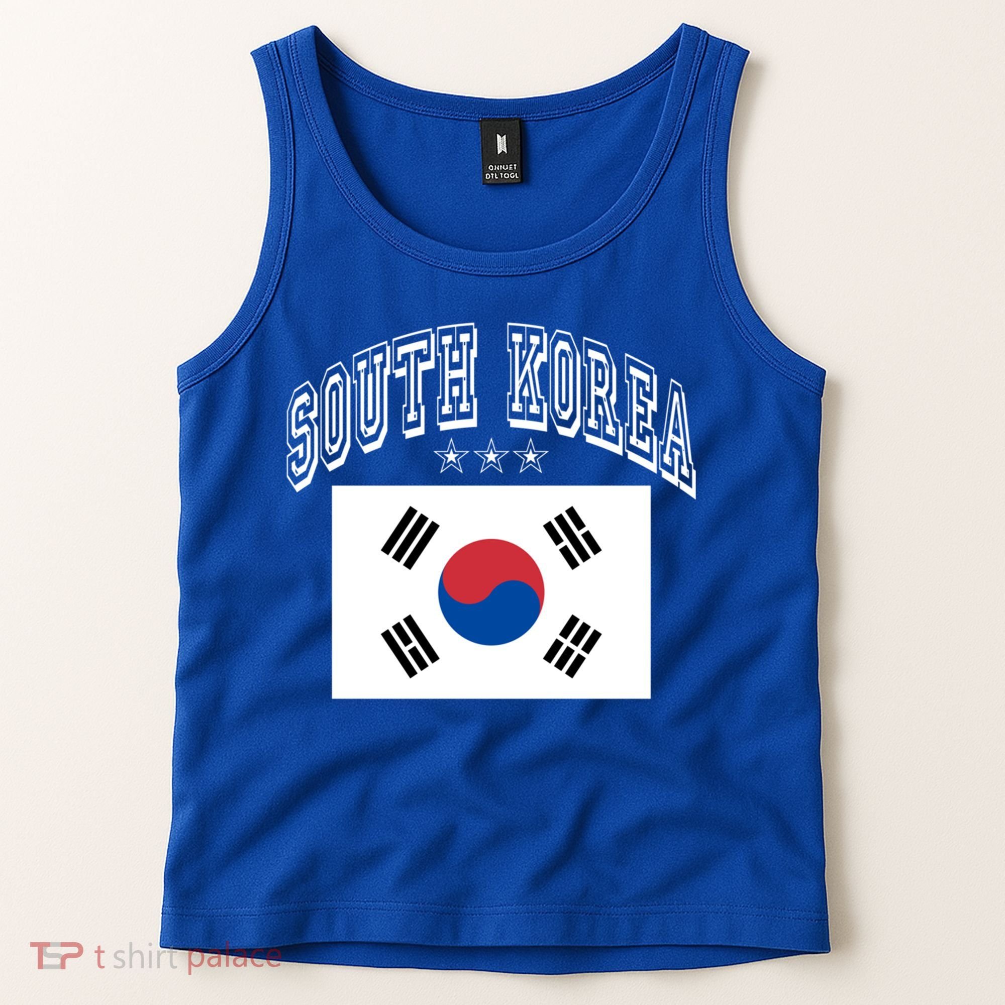 South Korea Patriotic Throwback Flag Souvenir Gift Tank Top