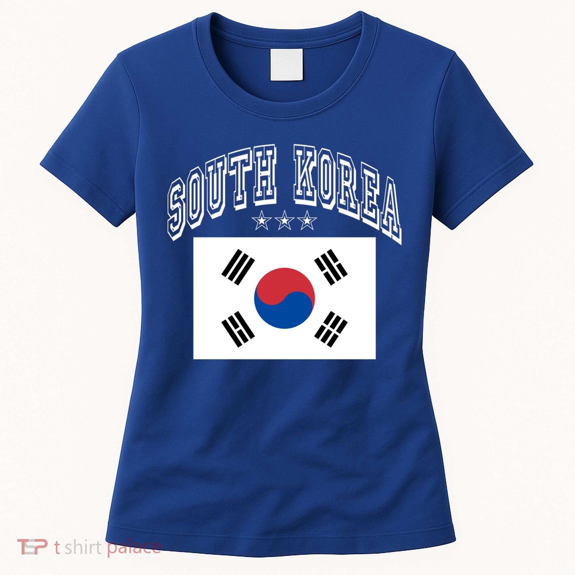 South Korea Patriotic Throwback Flag Souvenir Gift Women's T-Shirt