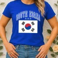 South Korea Patriotic Throwback Flag Souvenir Gift Women's T-Shirt thumb 2