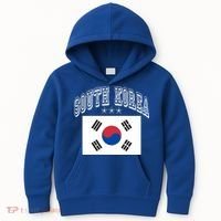 South Korea Patriotic Throwback Flag Souvenir Gift Kids Hoodie thumb 0