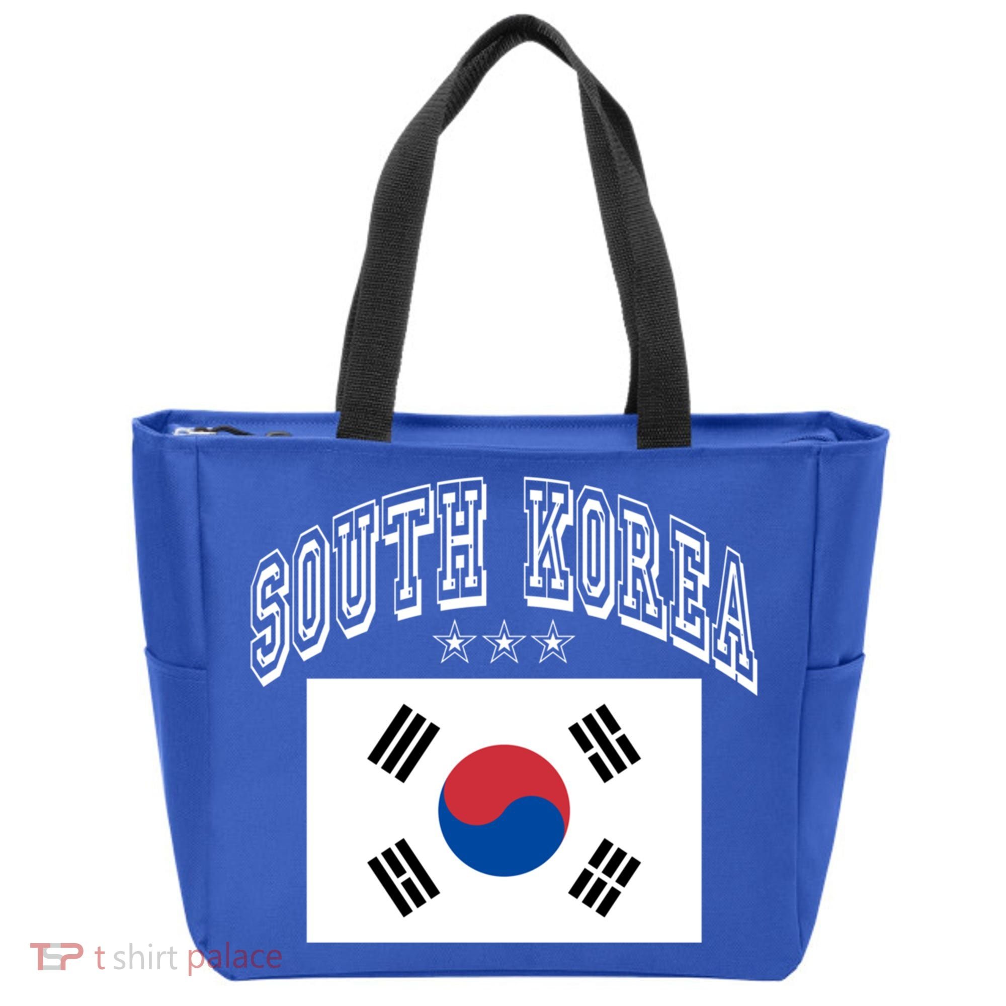 South Korea Patriotic Throwback Flag Souvenir Gift Tote Bag