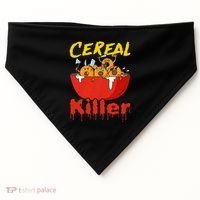 Serial Killer Parody Cereal Killer USA-Made Doggie Bandana thumb 0