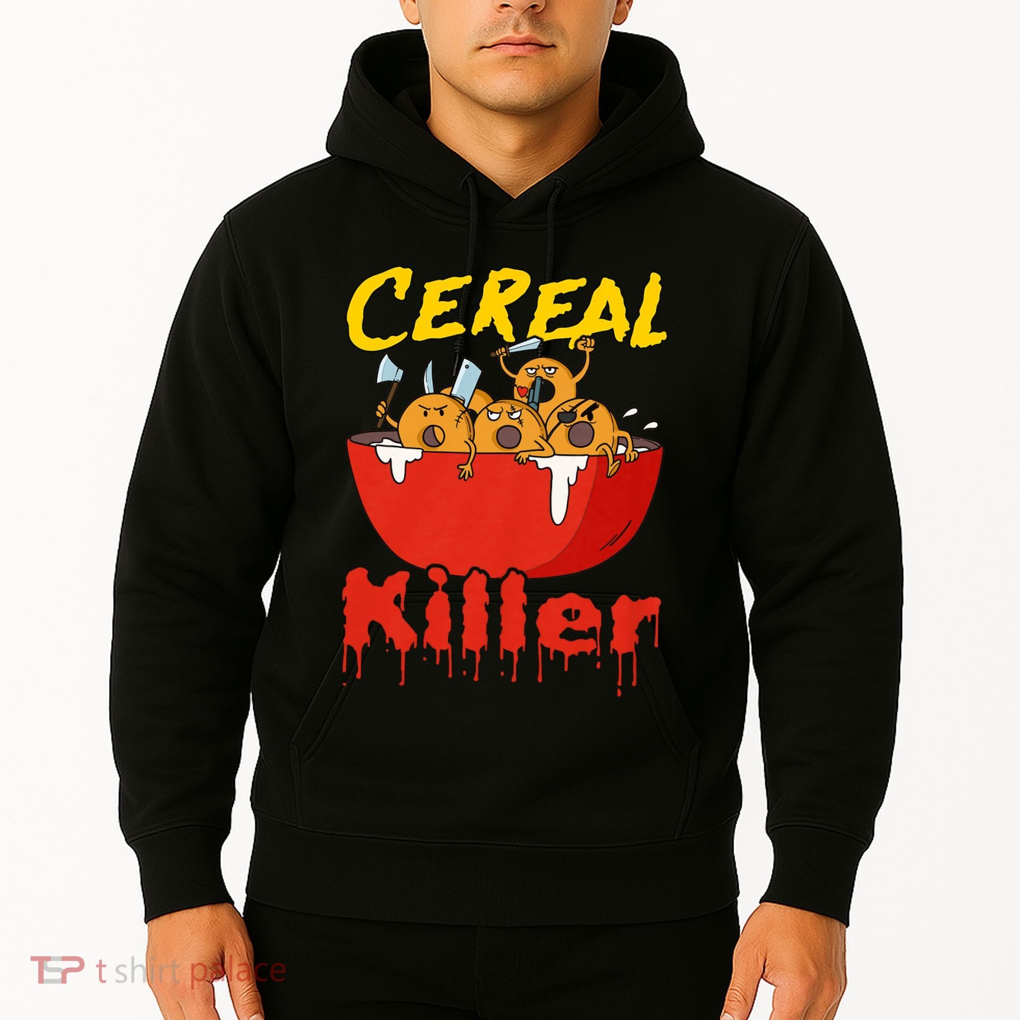 Serial Killer Parody Cereal Killer Hoodie