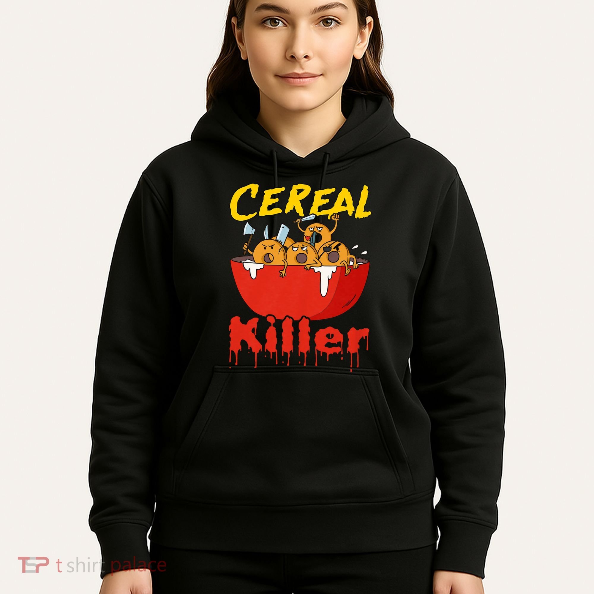 Serial Killer Parody Cereal Killer Hoodie