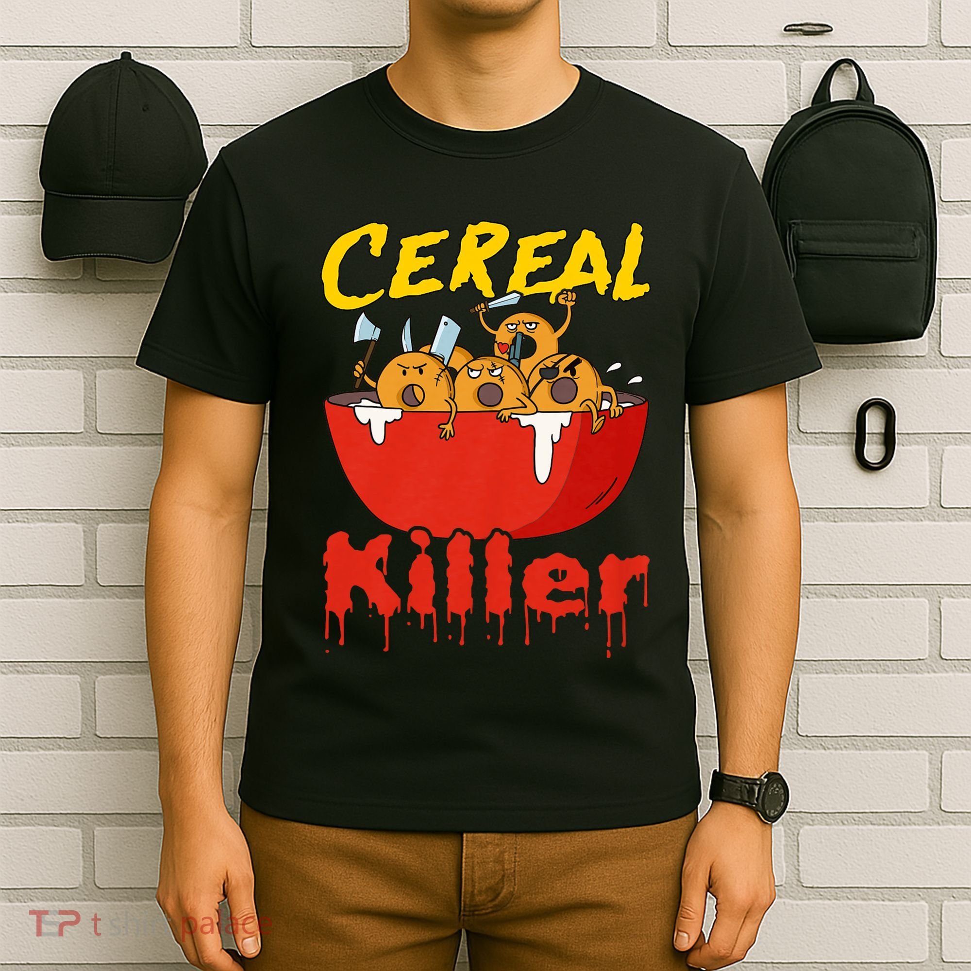 Serial Killer Parody Cereal Killer T-Shirt