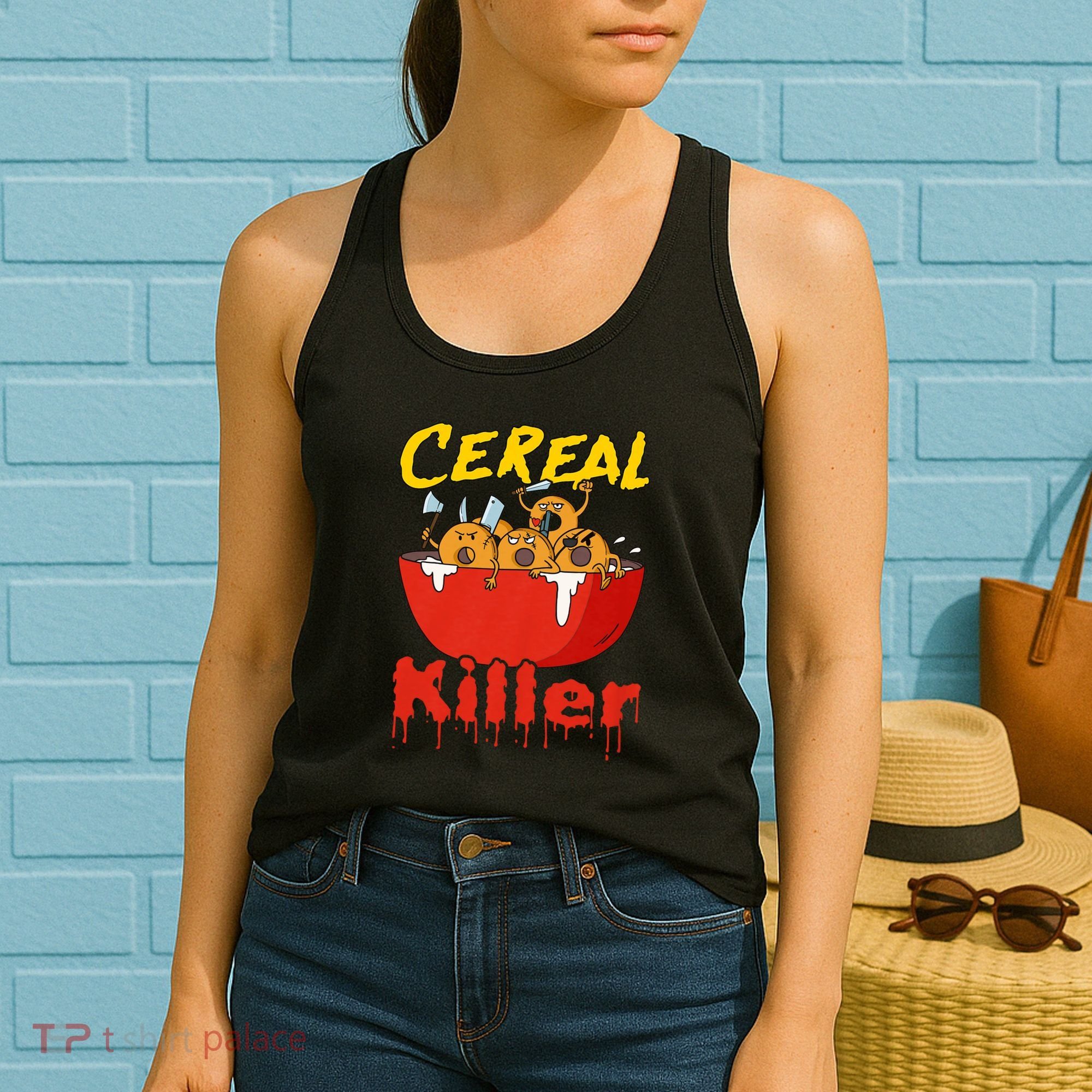 Serial Killer Parody Cereal Killer Women's Tank Top
