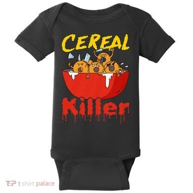 Serial Killer Parody Cereal Killer Baby Bodysuit