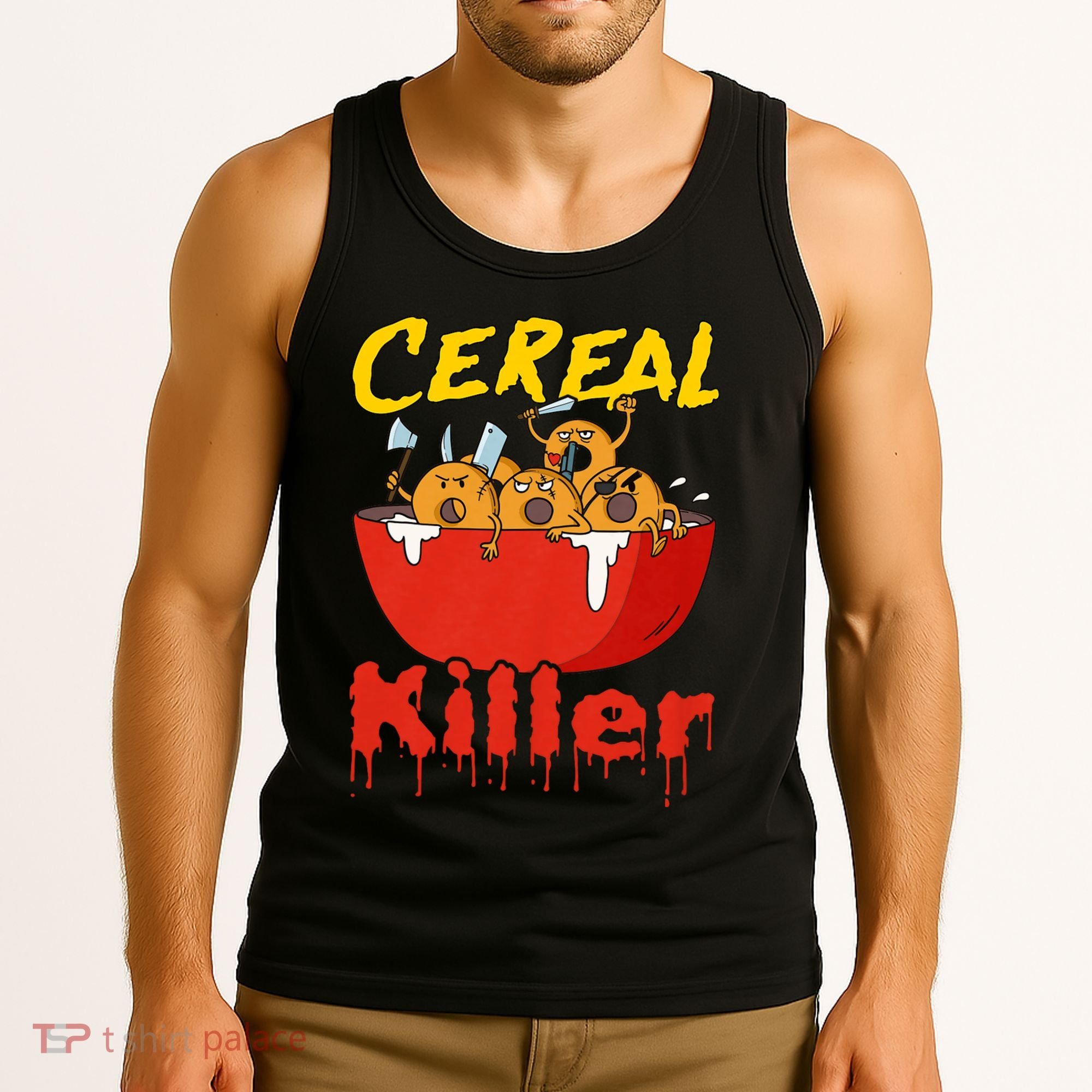 Serial Killer Parody Cereal Killer Tank Top