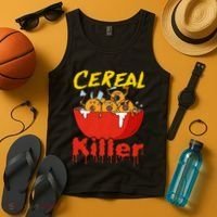 Serial Killer Parody Cereal Killer Tank Top thumb 4