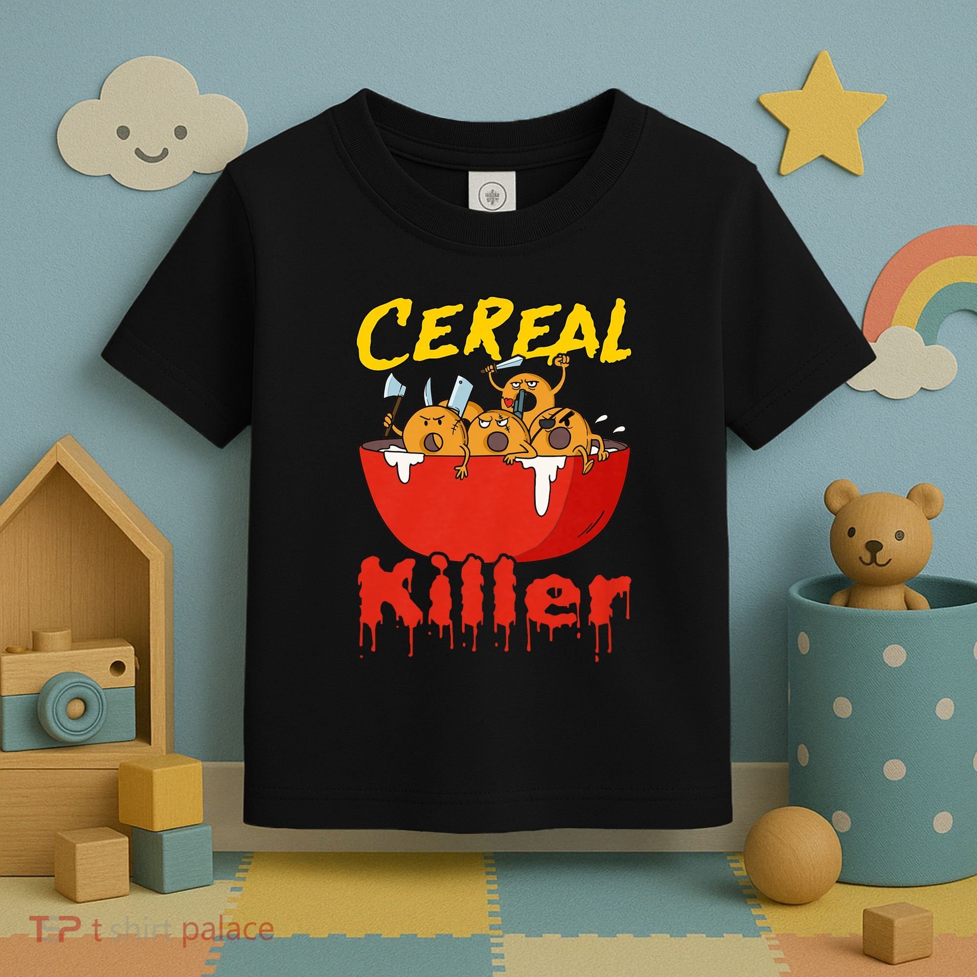 Serial Killer Parody Cereal Killer Toddler T-Shirt