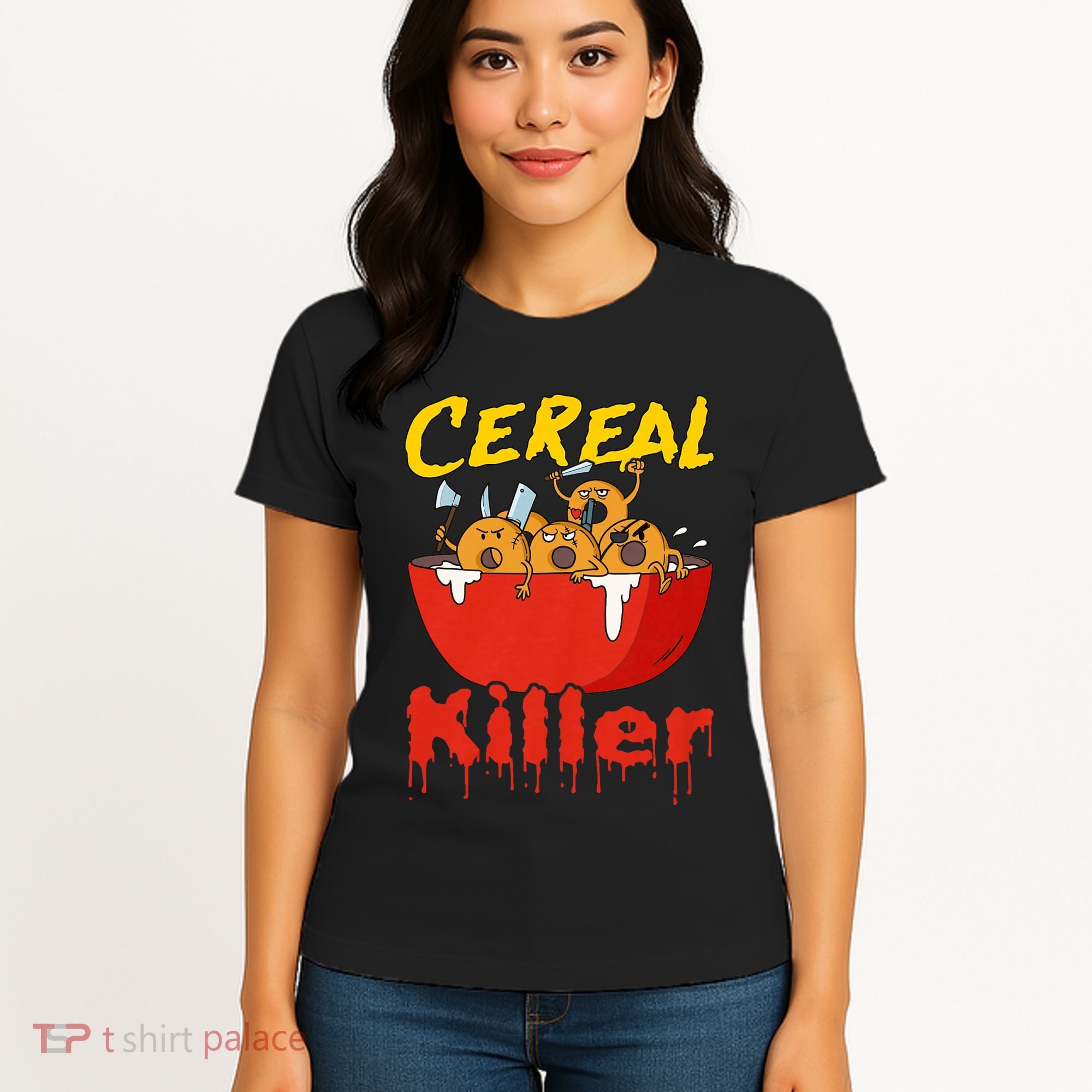 Serial Killer Parody Cereal Killer Women's T-Shirt