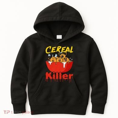Serial Killer Parody Cereal Killer Kids Hoodie
