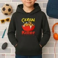Serial Killer Parody Cereal Killer Kids Hoodie thumb 2