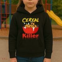 Serial Killer Parody Cereal Killer Kids Hoodie thumb 3
