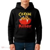 Serial Killer Parody Cereal Killer Kids Hoodie thumb 4