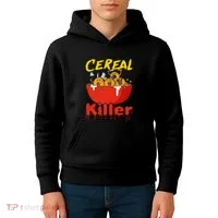 Serial Killer Parody Cereal Killer Kids Hoodie thumb 4