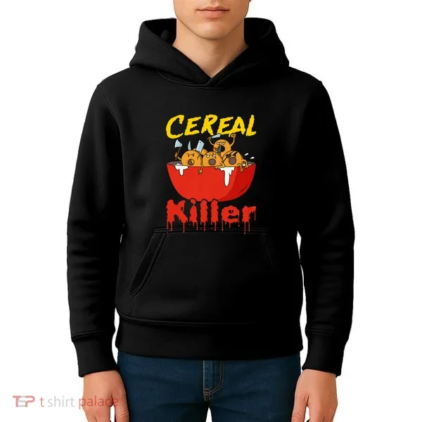 Serial Killer Parody Cereal Killer Kids Hoodie