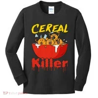 Serial Killer Parody Cereal Killer Kids Long Sleeve Shirt thumb 0